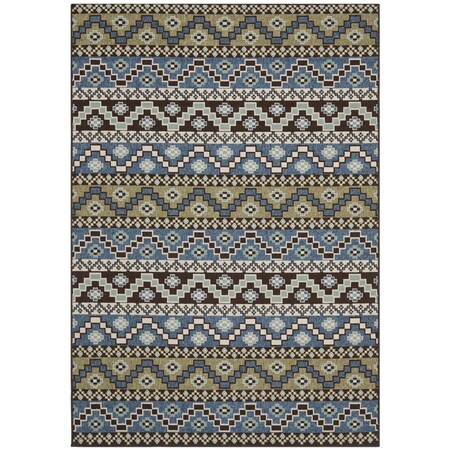 Safavieh 2 ft. x 3 ft. 7 in. Veranda Power Loomed Accent Area Rug Blue & Creme VER095-0651-2